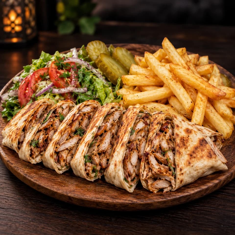 Arabischer Schawarma Teller