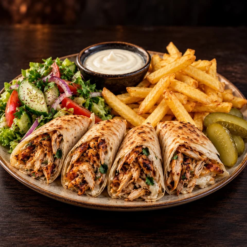 Arabischer Schawarma Teller