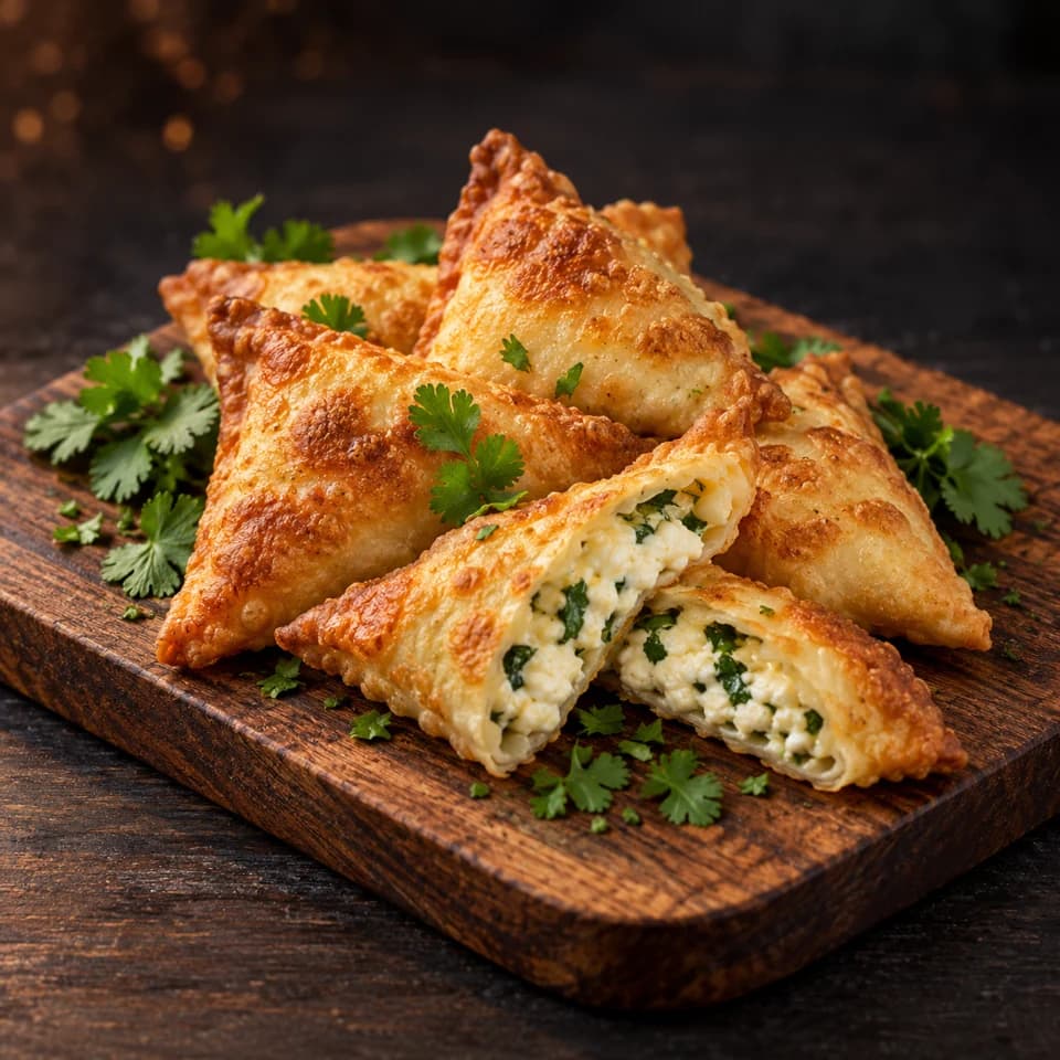 Gebackene Käsetaschen